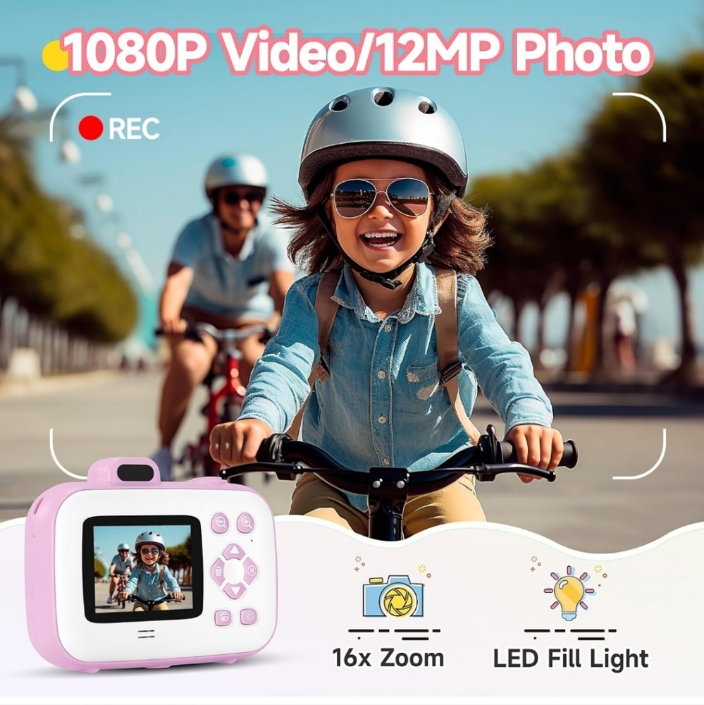 Kids Digital Camera Instant Print with Print Paper - Picture 7 of 7